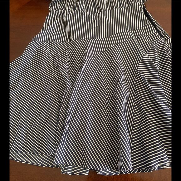 Women’s Jason Wu stripe asymmetrical tiered shirt long sleeve dress💥size 10, NWT - Picture 12 of 15